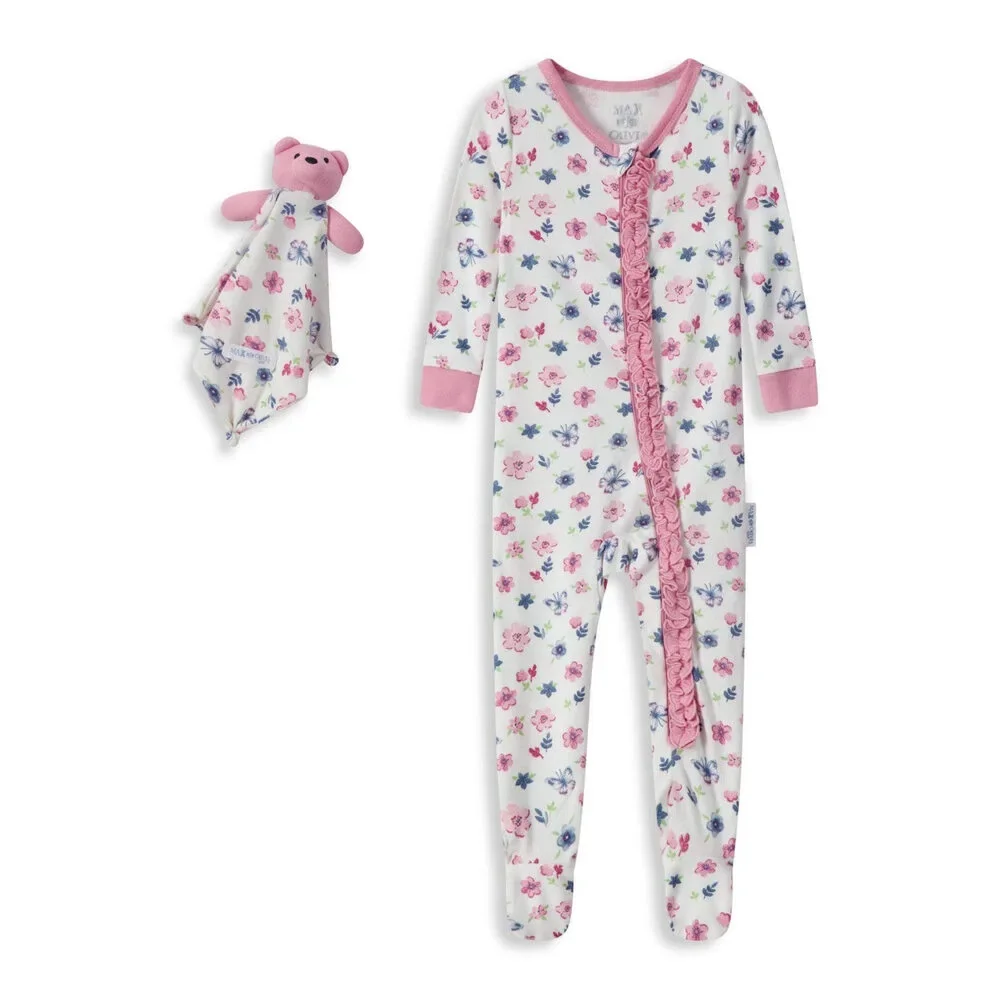 Max & Olivia Baby Girls 2-Piece Pajama Set, 24 Months